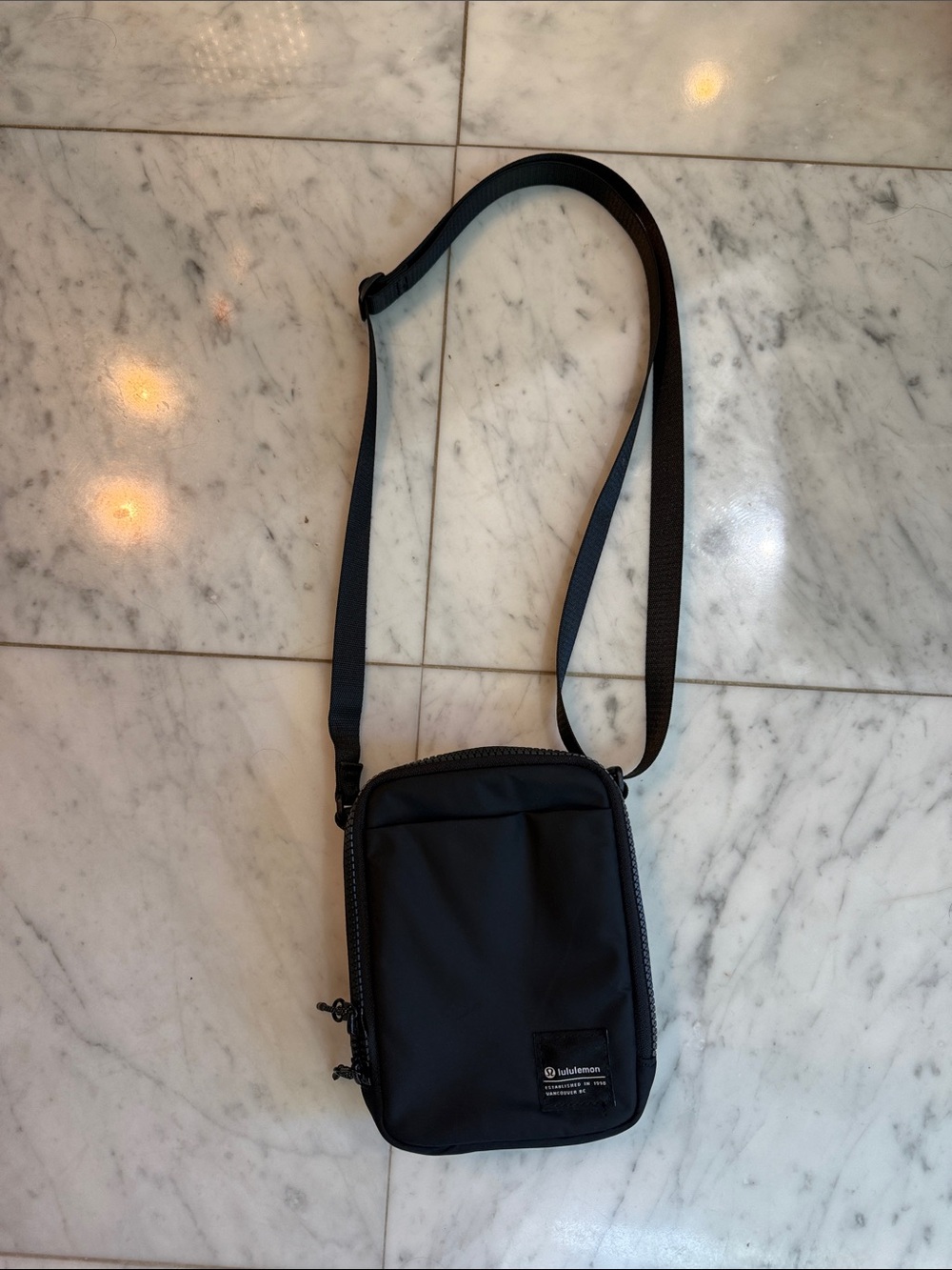 lululemon athletica Black Travel Crossbody Pouch